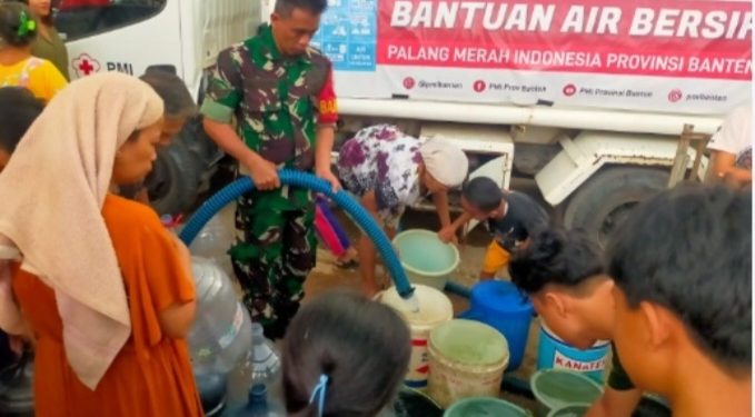 Kembali Salurkan Air Bersih, Kecamatan Sobang Kini Jadi Lokasi MMD Peduli