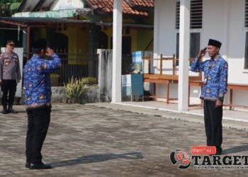Camat Sukaresmi Pimpin Upacara Hari Kesaktian Pancasila 2024 di Lapangan PGRI