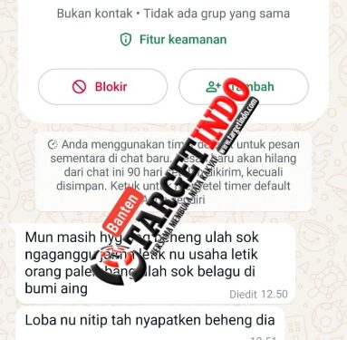 Kebebasan PERS Mulai Terancam, Tanpa Motif Yang Jelas Wartawan di Pandeglang Dapat Ancaman Teror Dari MR X