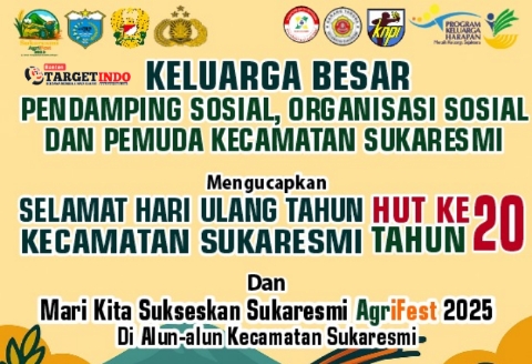 Keluarga Besar Pendamping Sosial dan Organisasi Sosial Pemuda Ajak Seluruh Warga Kecamatan Sukaresmi Sukseskan AgriFest 2025