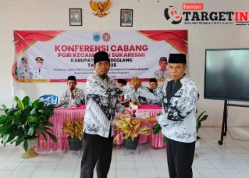 Konferensi Cabang PGRI Kecamatan Sukaresmi, Saefullah, M.Pd Resmi Nahkodai PGRI