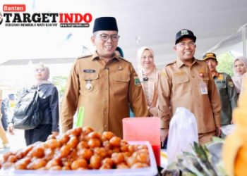 ‎Kepala Dinas Ketahanan Pangan Dampingi Gubernur Banten di Bazar Ramadhan 2026 ‎