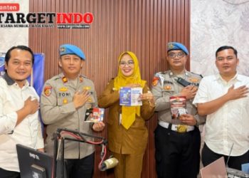 ‎Propam Polres Pandeglang Lakukan Kegiatan Sosialisasi QR Barcode Layanan Pengaduan Online Divpropam Polri