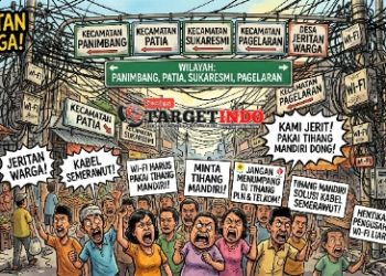 ‎Masih Banyak Oknum Pengusaha Kabel Jaringan Internet Tidak Menggunakan Tihang Mandiri