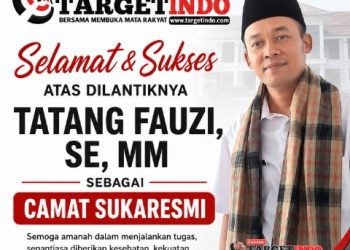 Banjir Ucapan Selamat Iringi Pelantikan Tatang Fauzi, SE, MM sebagai Camat Sukaresmi