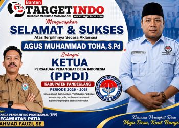 TPP Kecamatan Patia Sampaikan Ucapan Selamat kepada Agus Muhamad Toha, S.Pd yang Kembali Terpilih sebagai Ketua PPDI Pandeglang