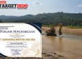PT SBJ Mendapatkan Penghargaan dari Pemdes Bayah atas Normalisasi Sungai Cidikit Sepanjang 1.500 Meter