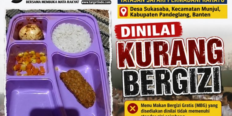 Komposisi Menu Siswa Dipertanyakan, Layakkah Dapur MBG di Sukasaba Beroperasi?