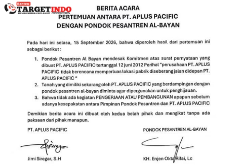 Konflik Antara Yayasan Al Bayan dan PT Aplus Pacifik Masih Berlanjut, Wali Santri Mendesak Pemkab Lebak Turun Tangan